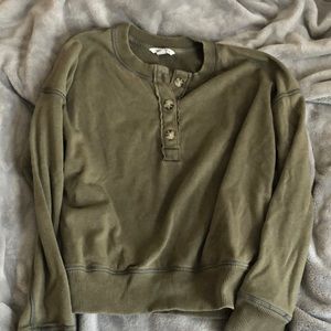 Pullover Sweater w/ Buttons